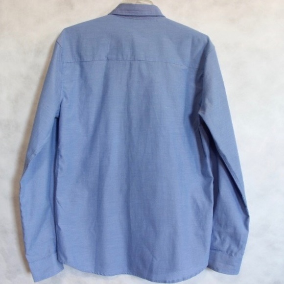 Men's blue button down shirt Size M - Picture 3 of 5